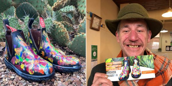 Robert with boots