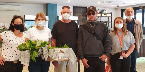 Gardening group - sharing with our neighbours at Bici