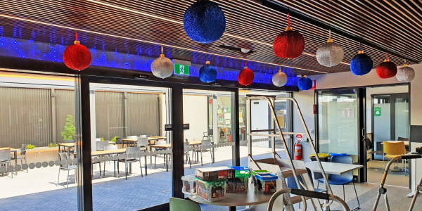 Wellbeing Centre after being decorated